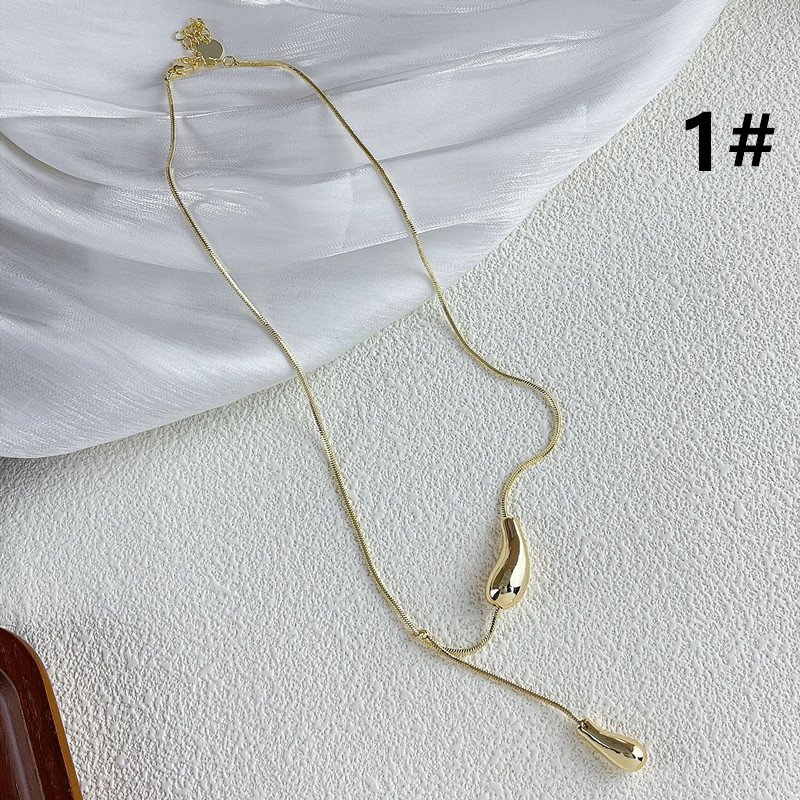 ペア アクセサリー 真鍮製ペアネックレス錆びにくいスライド調節