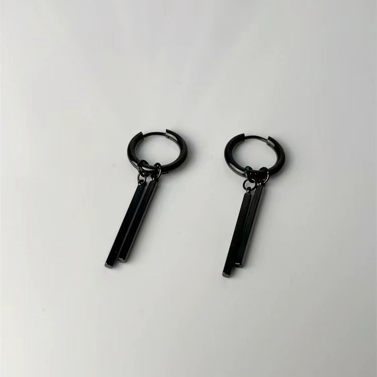 ペア アクセサリー ピアス 二本の細棒 