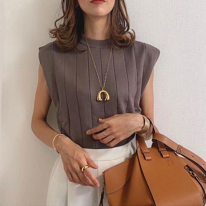 ペア アクセサリー 十八金コーティング馬蹄ペアネックレス錆びにくい首飾り