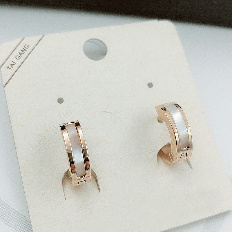 ペア アクセサリー ピアス 洗練フープツートーン