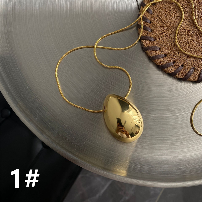 ペア アクセサリー 楕円形ペアネックレス 錆びにくい高級感首飾り