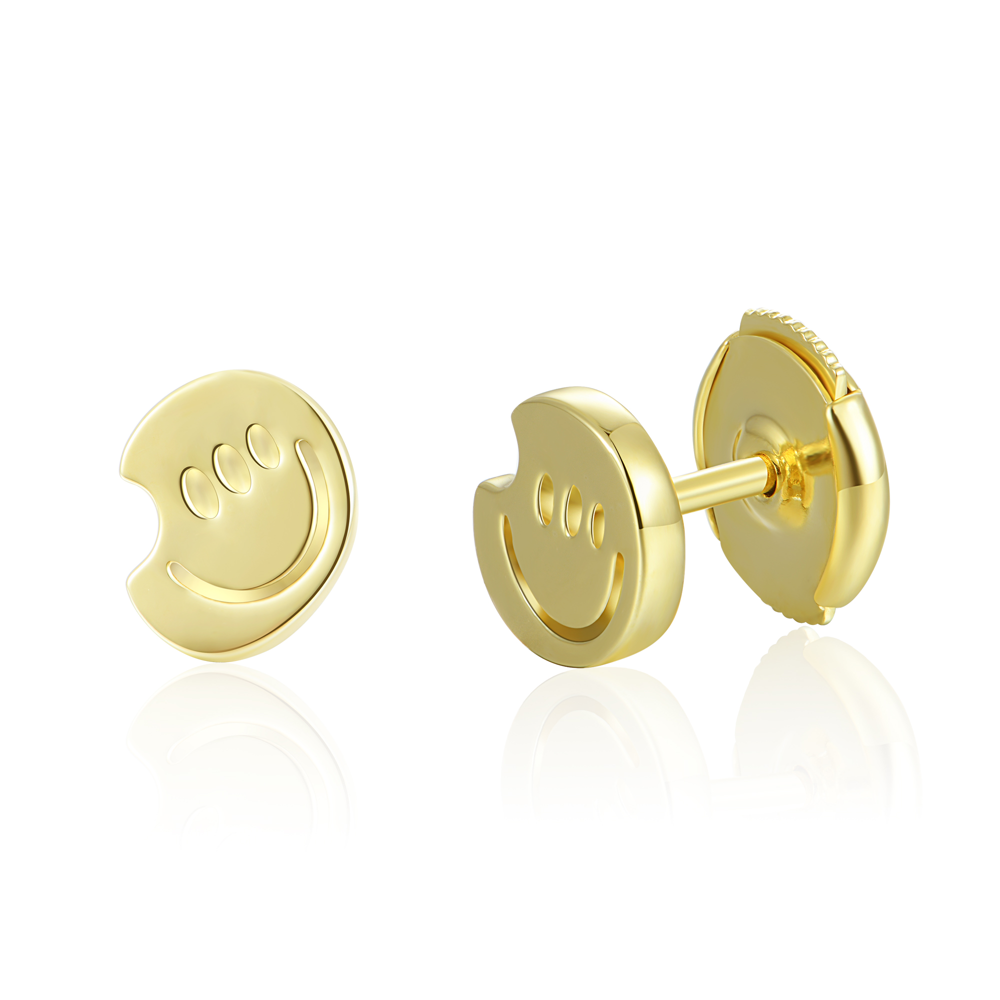 ペア アクセサリー 笑顔と心のアシメトリーピアス