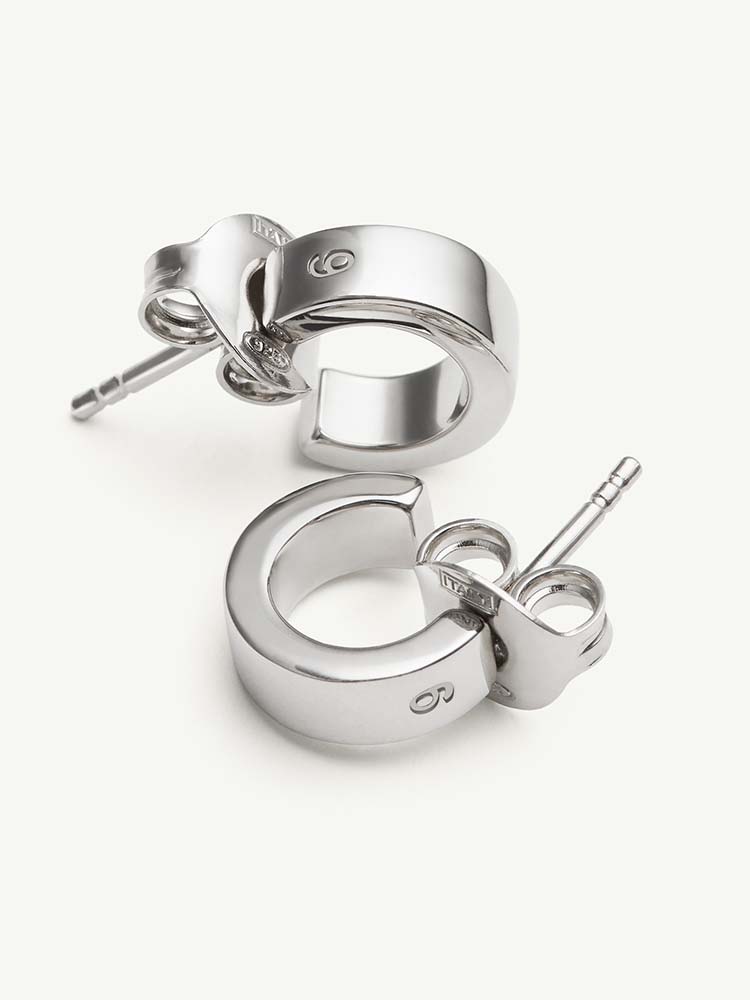 ペア アクセサリー 洗練フープ ミニマルピアス