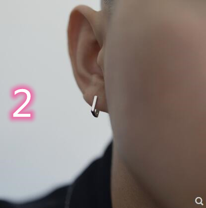 シンプル スクエア メンズ ピアス ペア アクセサリー