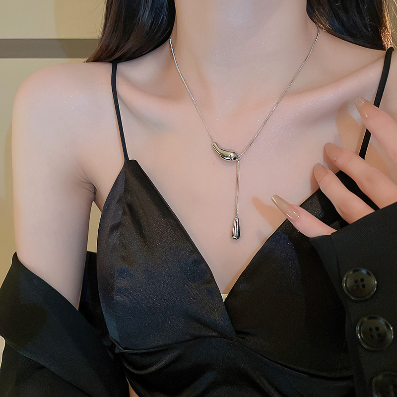 ペア アクセサリー 真鍮製ペアネックレス錆びにくいスライド調節