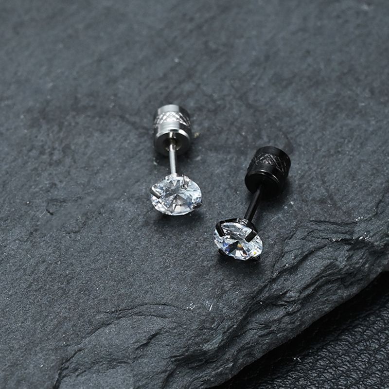 ペア アクセサリー 煌めき一粒石 スタッドピアス