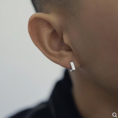 シンプル スクエア メンズ ピアス ペア アクセサリー