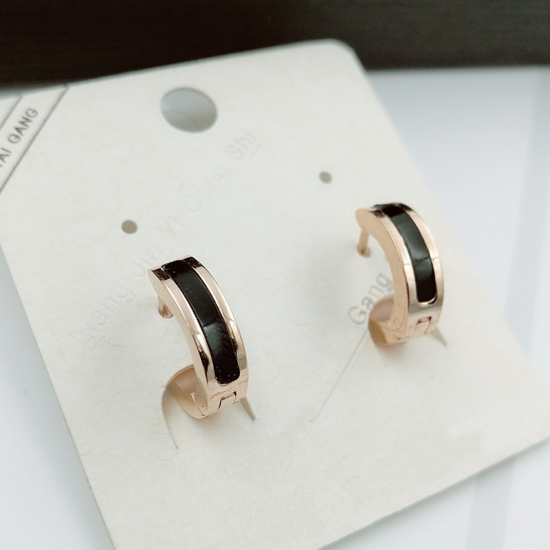 ペア アクセサリー ピアス 洗練フープツートーン