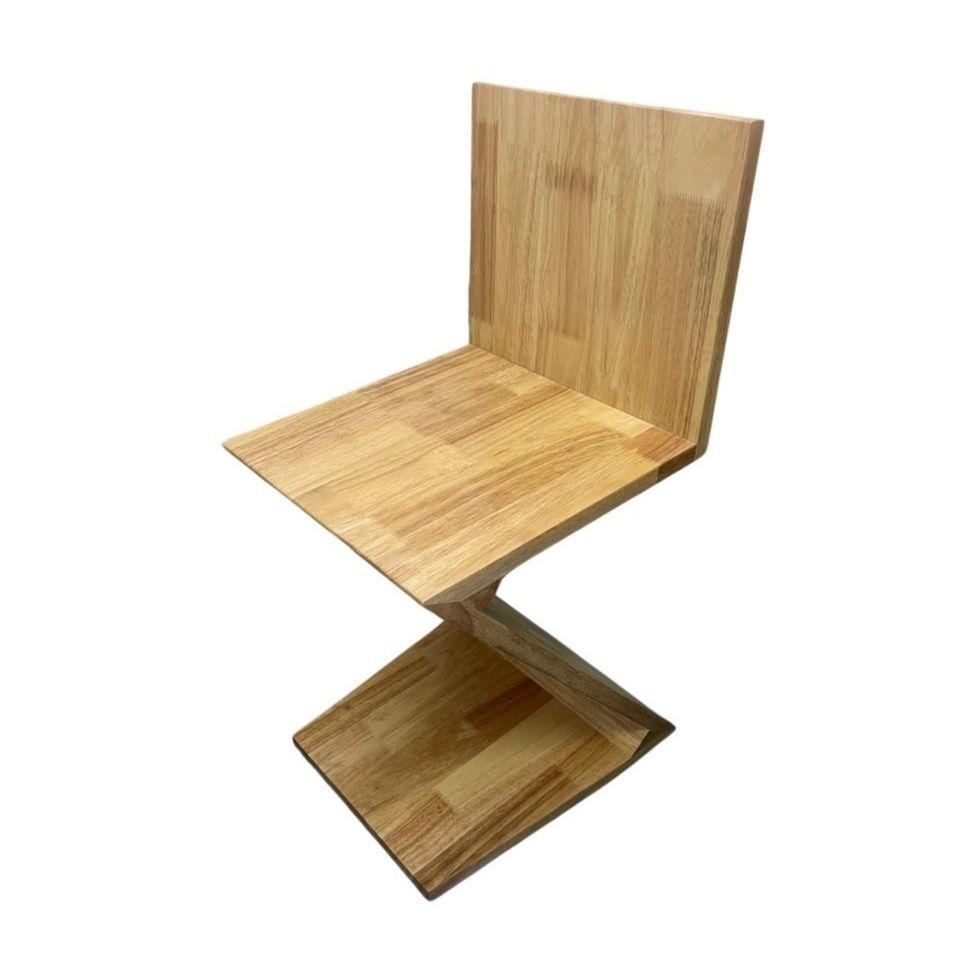 ベッドサイドテーブル 大きめ ジグザグ型木製椅子 観賞用サイドテーブル