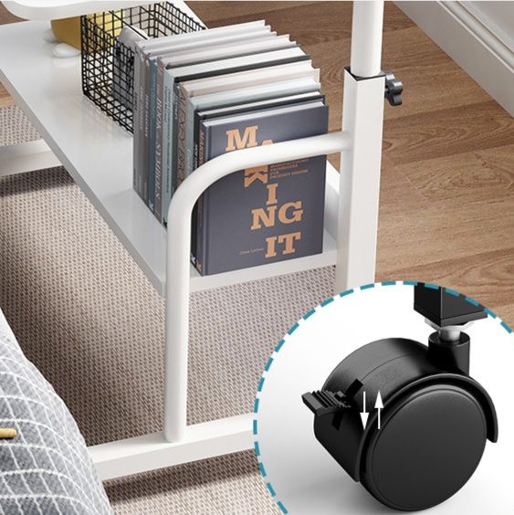 ベッドサイドテーブル キャスター 多機能昇降式ベッドサイドテーブル