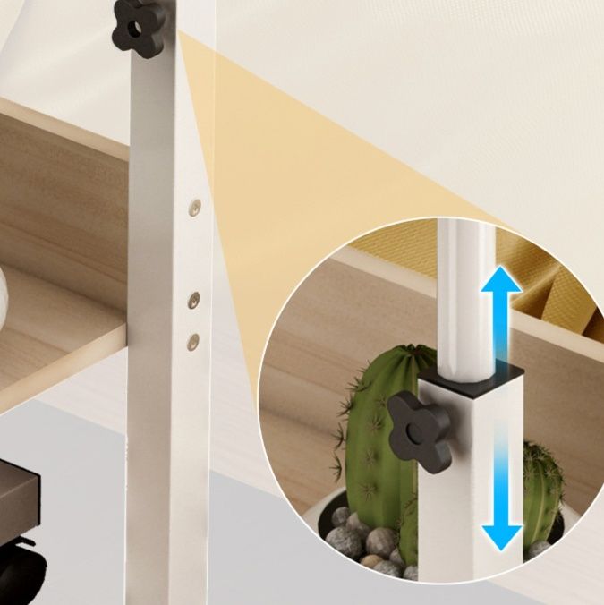 ベッドサイドテーブル キャスター付き 高さ調整可能移動式多機能作業台