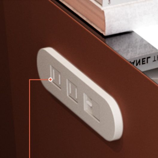 ベッドサイドテーブル 引き出し 多機能収納付き金庫内蔵ベッドサイドテーブル