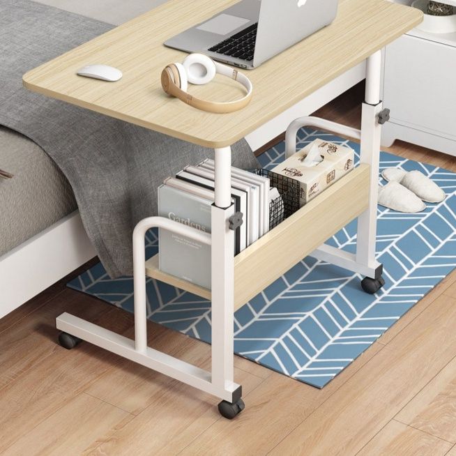 ベッドサイドテーブル キャスター 多機能昇降式ベッドサイドテーブル