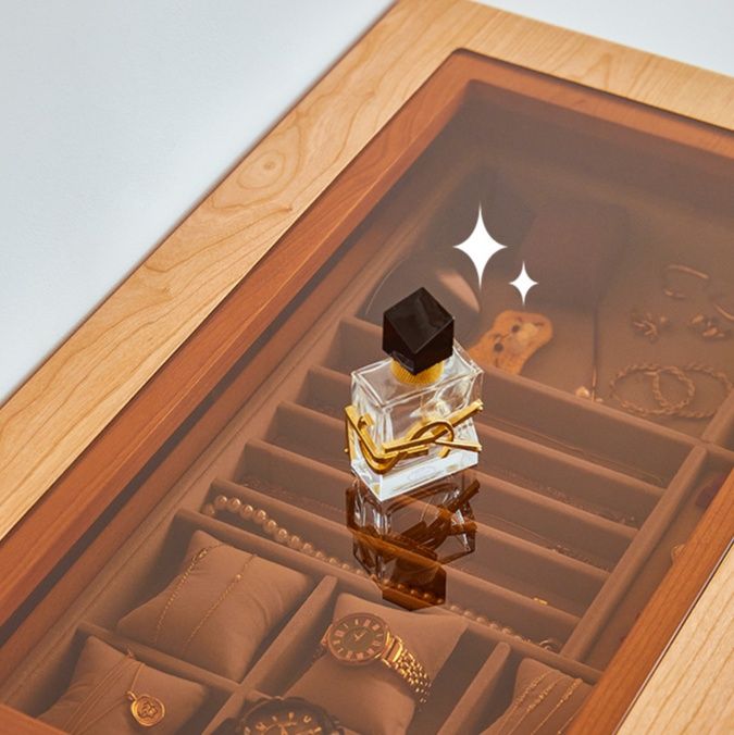 ベッドサイドテーブル 北欧風天然木多段引き出し収納チェスト