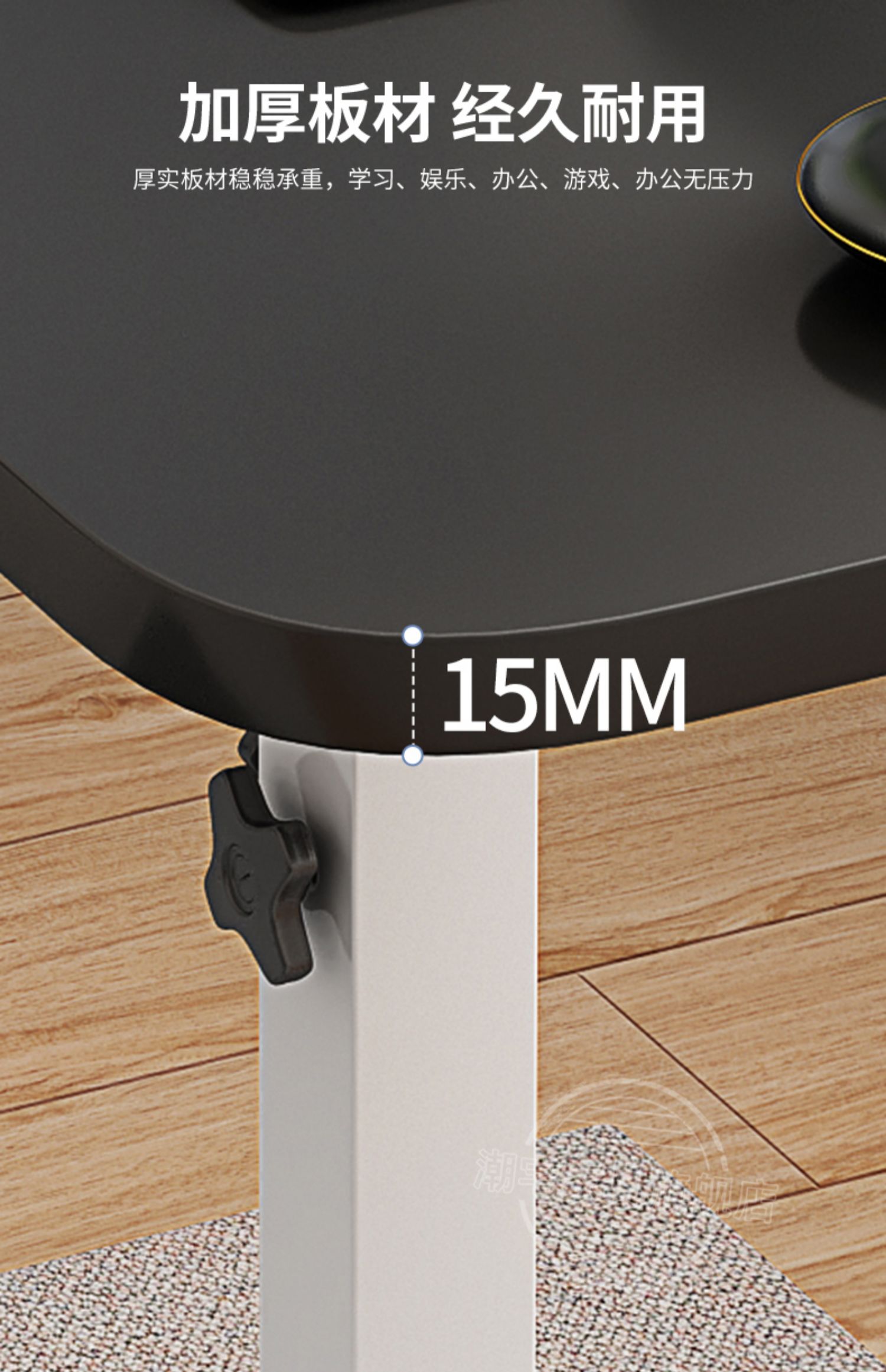 ベッドサイドテーブル キャスター付き 昇降式多機能ベッドサイドテーブル