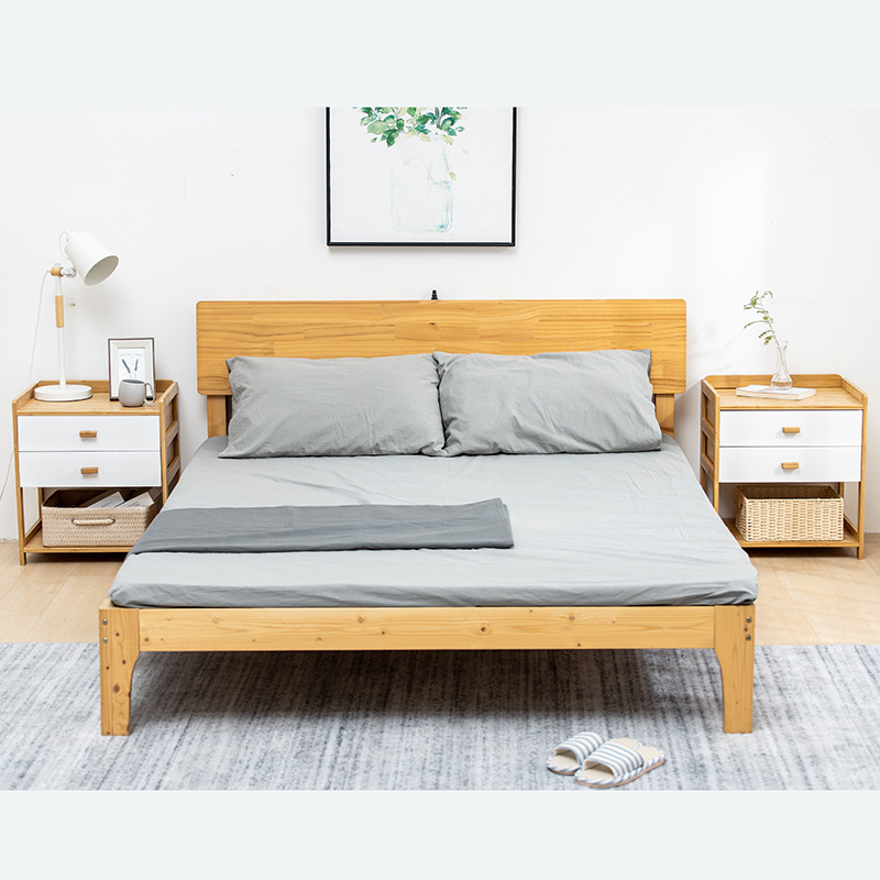 ベッドサイドテーブル キャスター付き 多機能引出し付き移動式ベッドサイドテーブル