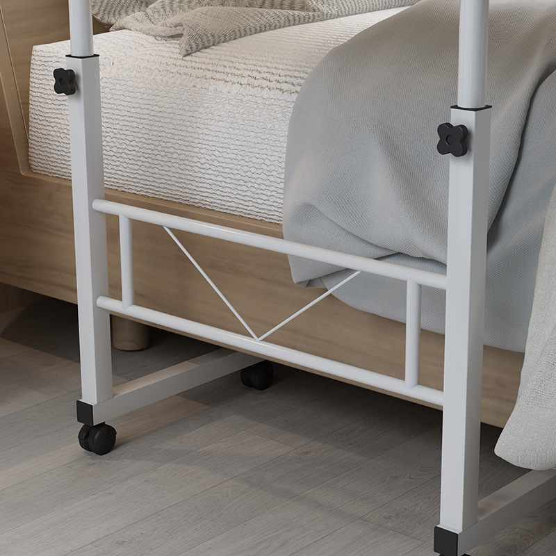 ベッドサイドテーブル キャスター付き 高さ調整機能付き移動式ベッドサイドテーブル