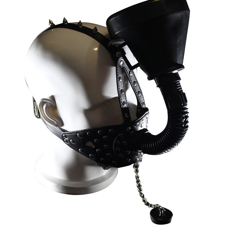 SMグッズ 漏斗管付き拘束型口枷ハーネス