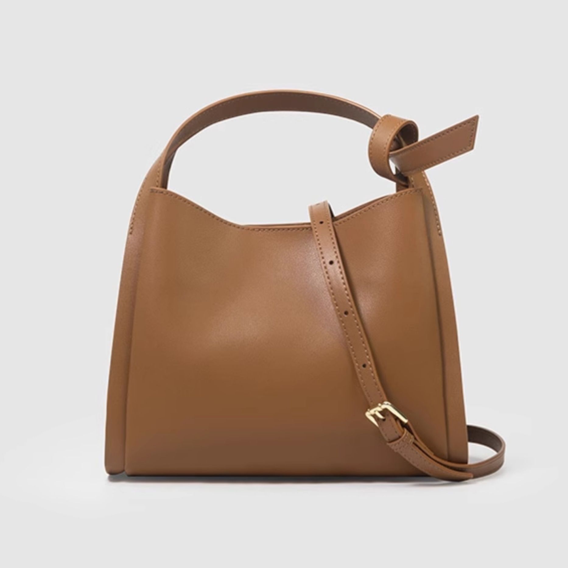 2wayバッグ 2wayバッグ 上品なシルエット ハンドル付きバケツ型