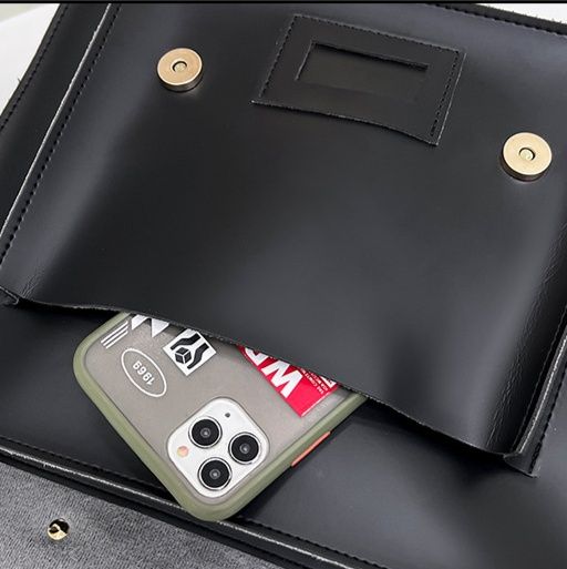 2wayバッグ クラシック二重金具サッチェル手提げ鞄