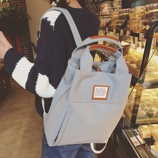 2wayバッグ 韓国風大容量ユーティリティバッグ 軽量リュック マザーズ対応