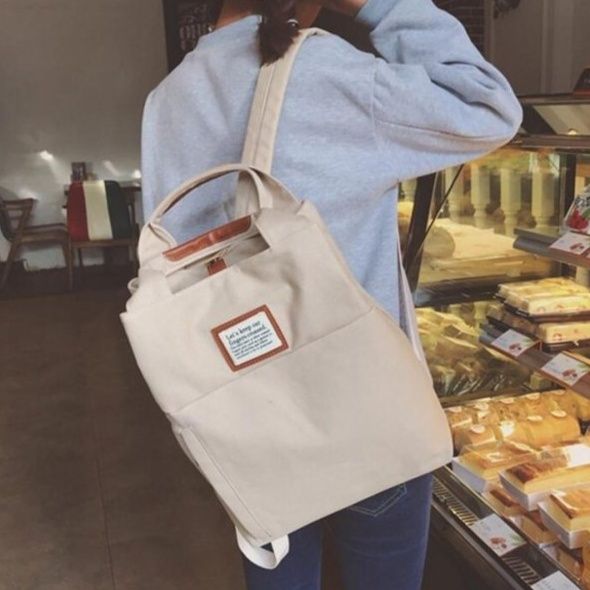 2wayバッグ 韓国風大容量ユーティリティバッグ 軽量リュック マザーズ対応