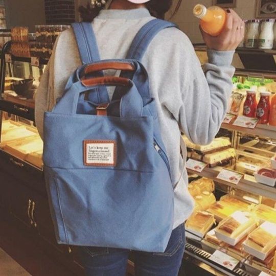 2wayバッグ 韓国風大容量ユーティリティバッグ 軽量リュック マザーズ対応