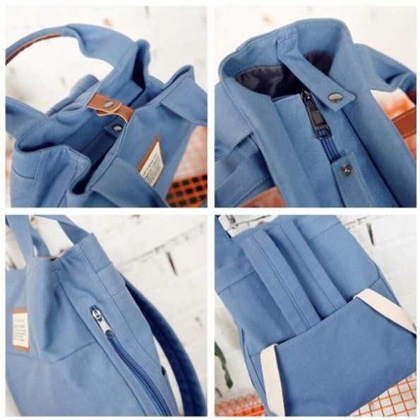 2wayバッグ 韓国風大容量ユーティリティバッグ 軽量リュック マザーズ対応