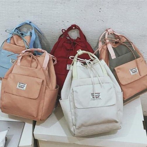 2wayバッグ 韓国風大容量ユーティリティバッグ リュック ショルダー軽量多機能