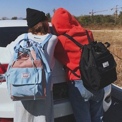 2wayバッグ 韓国風大容量ユーティリティバッグ リュック ショルダー軽量多機能