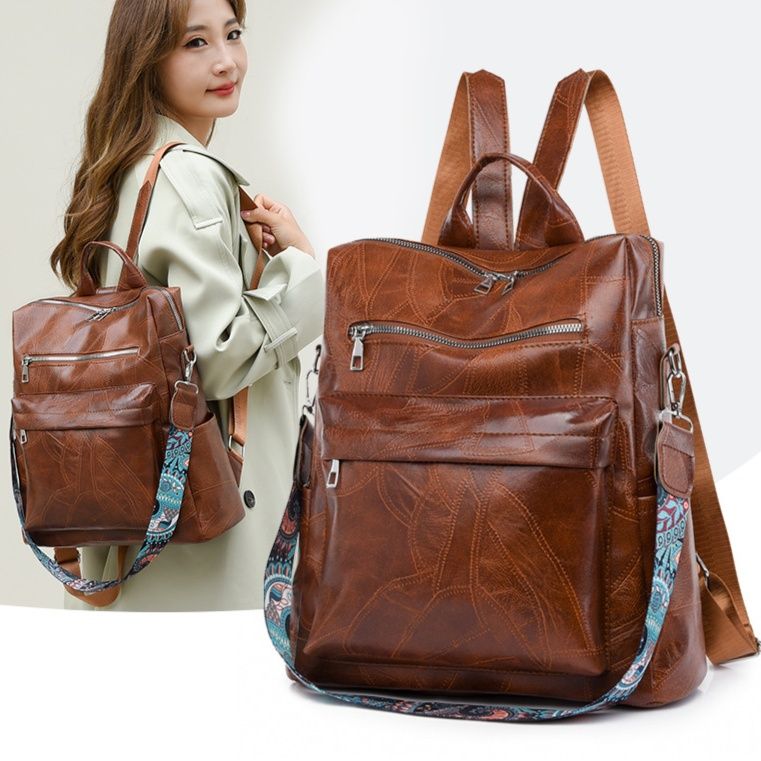 多機能レザーリュック二通り使い手提げ鞄