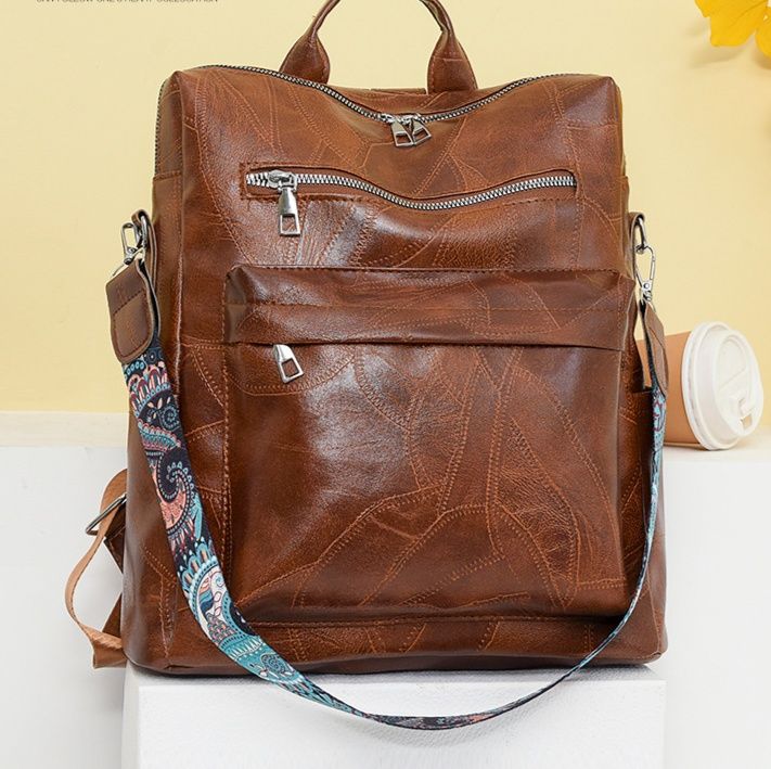 多機能レザーリュック二通り使い手提げ鞄