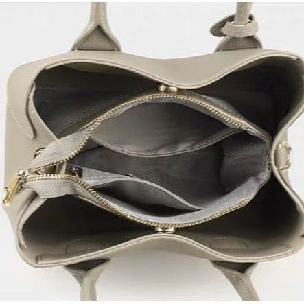 2wayバッグ 上品な本革仕様手提げショルダー多機能バッグ