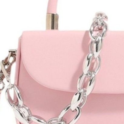 2wayバッグ チェーンストラップ付きフラップハンドバッグ
