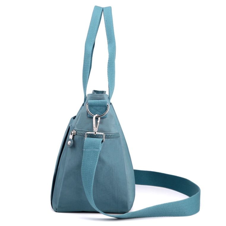 2wayバッグ 多機能ポケット付き軽量ショルダートートバッグ