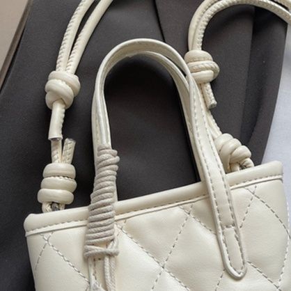 2wayバッグ キルティング縦型ミニトートバッグ