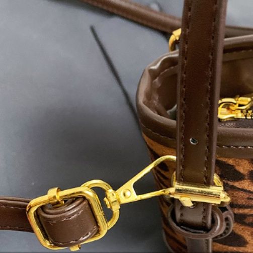 2wayバッグ 配色切替バケツ型ミニ　ショルダーバッグ