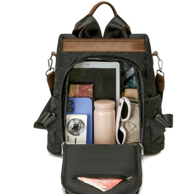 2wayバッグ キルティングデザイン上品リュック型2多機能バッグ　リュック