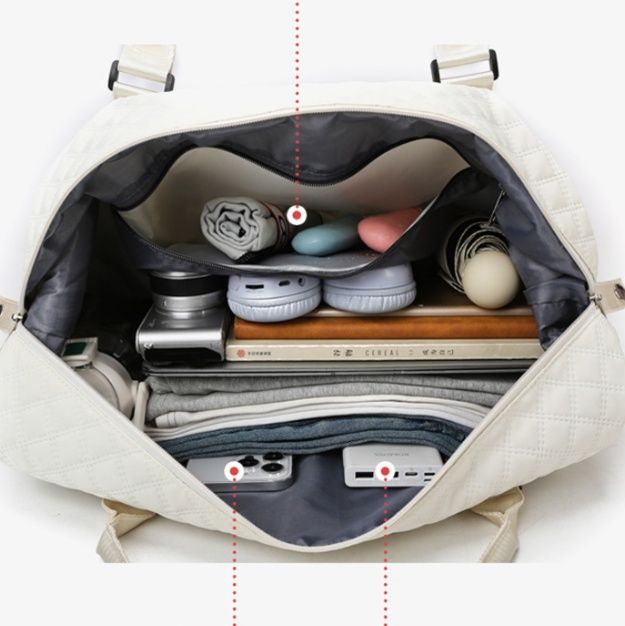 2wayバッグ キルティング加工大容量　ボストンバッグ