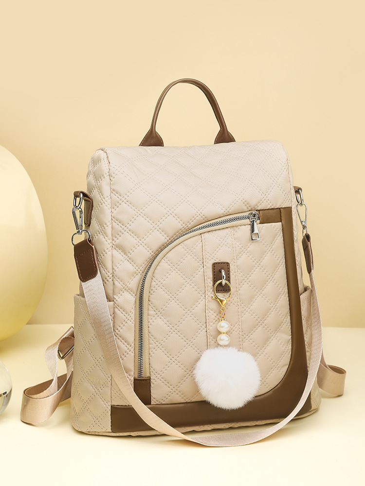 2wayバッグ キルティングデザイン上品リュック型2多機能バッグ　リュック