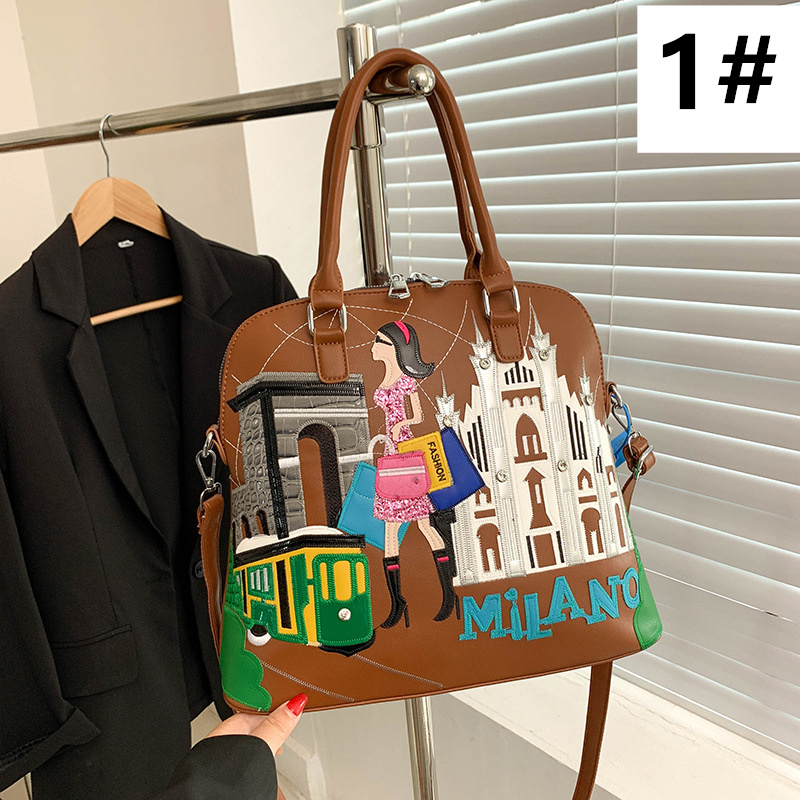 2wayバッグ 大容量トートバッグ 手提げ斜めがけ二通りレディース旅行風