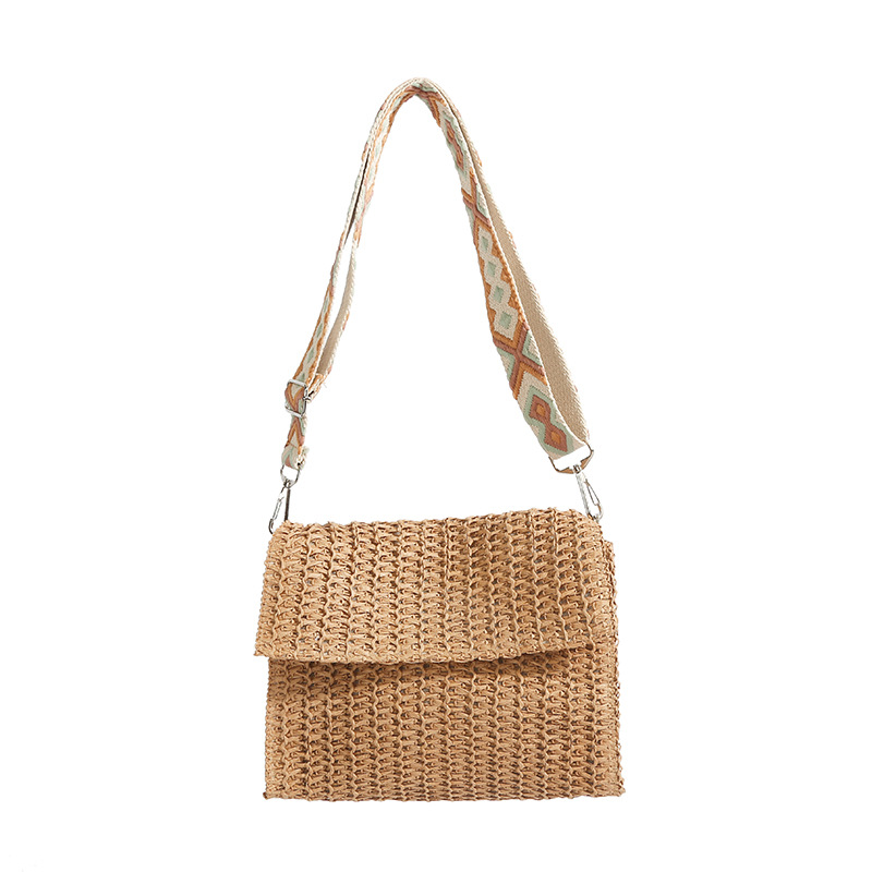 2wayバッグ 夏の編み込みフラップミニポシェット