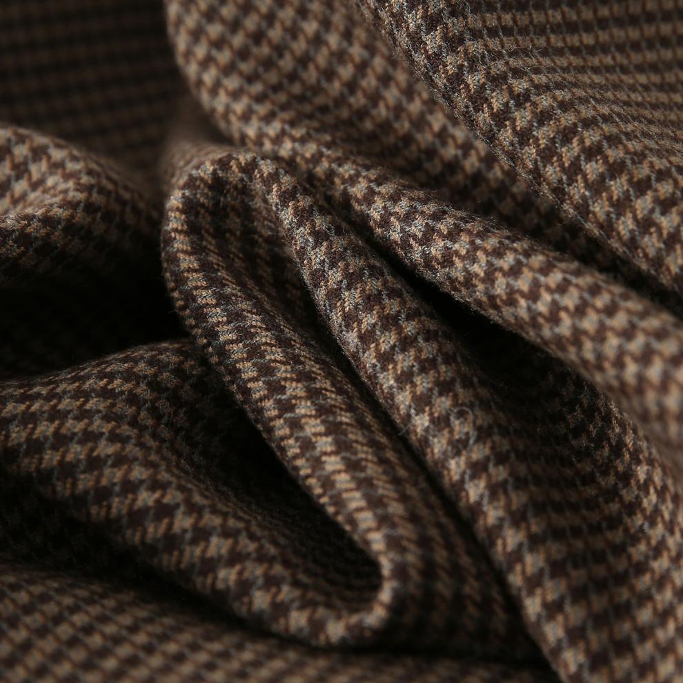 フォーマルカジュアル 参観日対応千鳥格子フレアスカート膝下丈上品仕様 秋冬