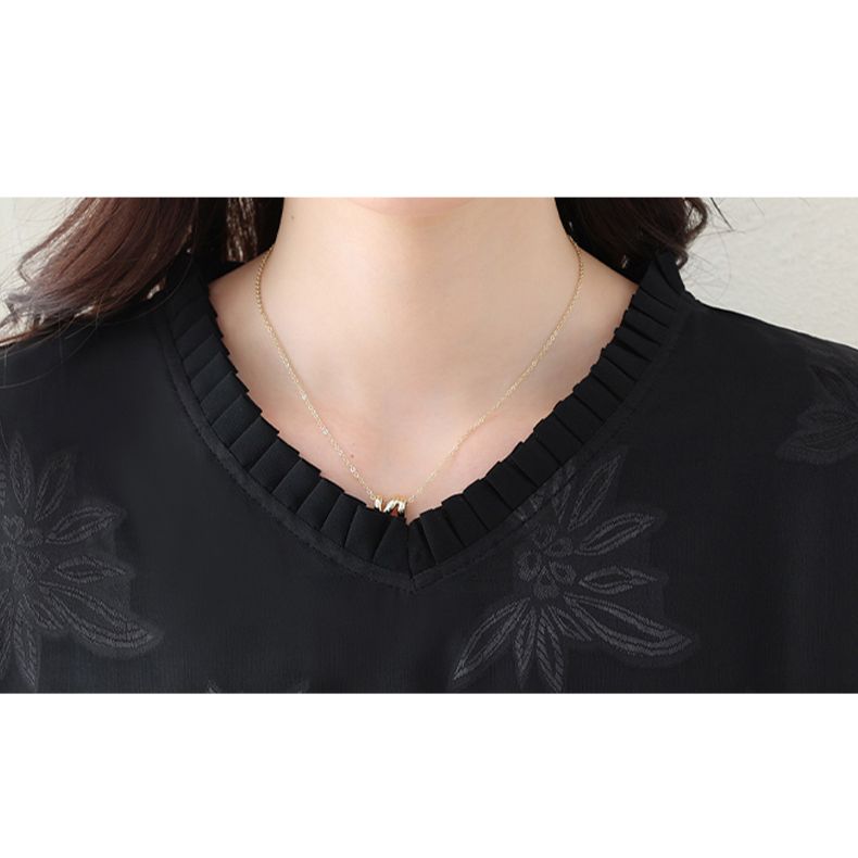 フォーマルカジュアル 花柄シアーペプラムブラウス