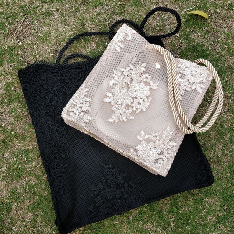 フォーマルカジュアル 華やか刺繍トートバッグ