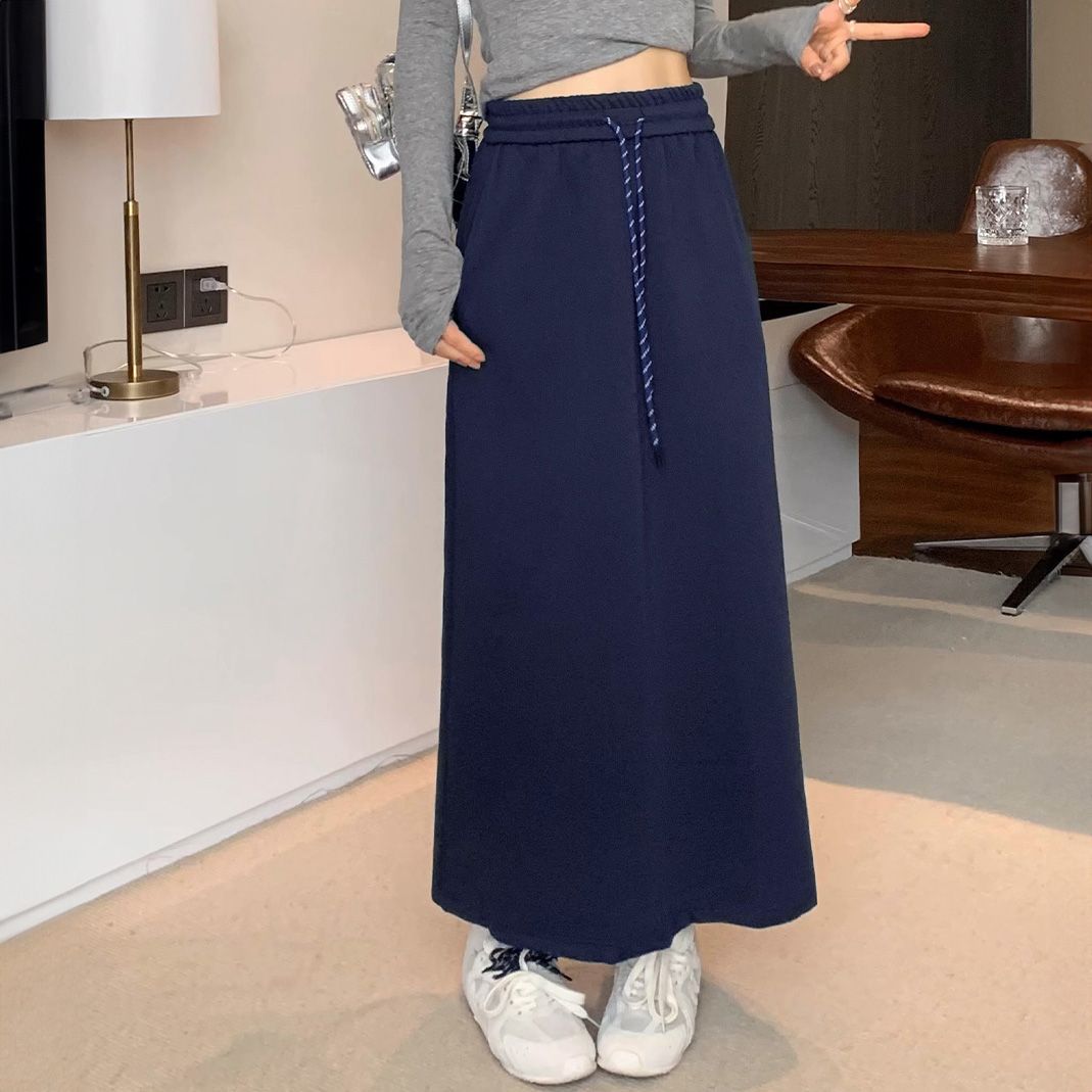 フォーマルカジュアル 参観日にぴったり 楽ちんスウェットロングスカート