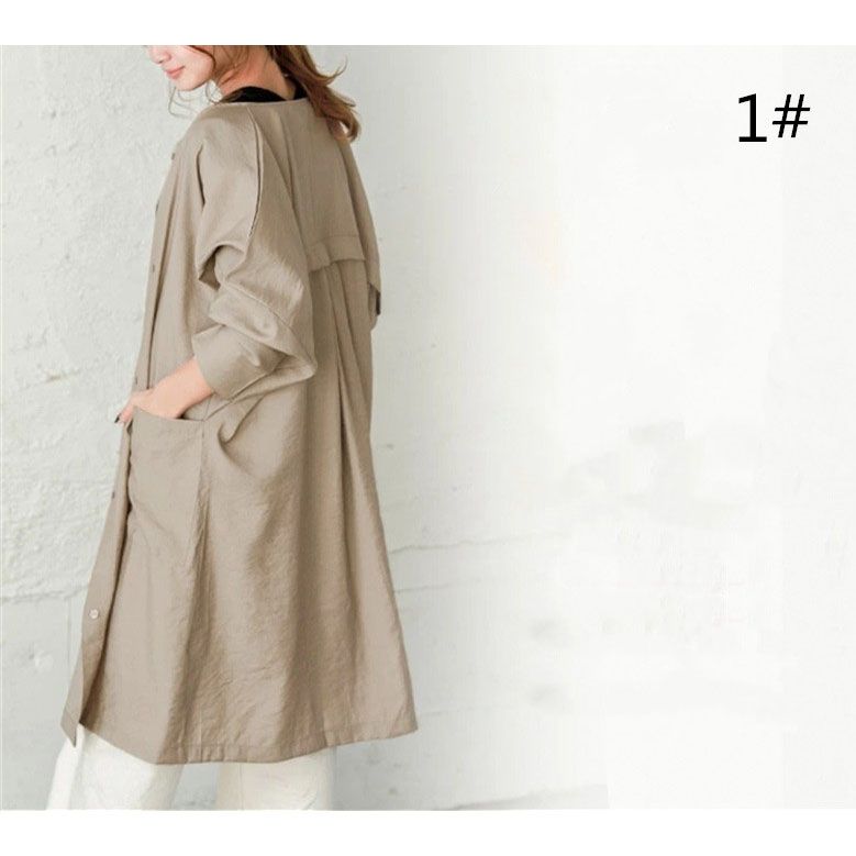 フォーマルカジュアル 通勤用ロング丈ライトコート 羽織り アウター レディース