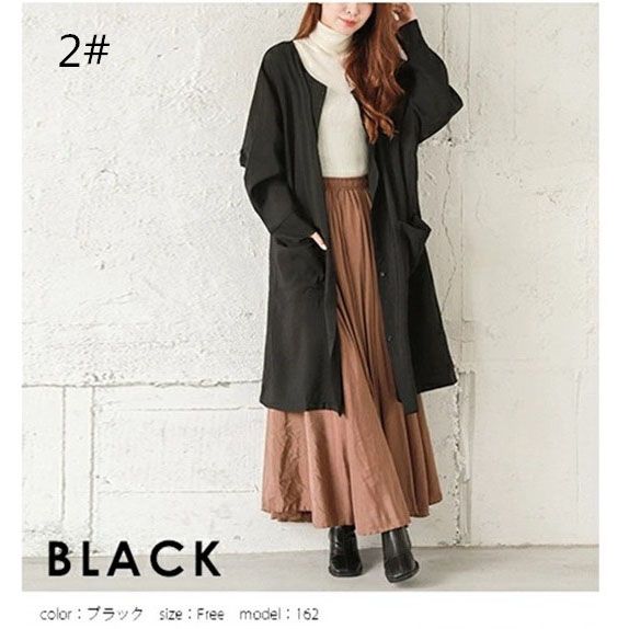フォーマルカジュアル 通勤用ロング丈ライトコート 羽織り アウター レディース