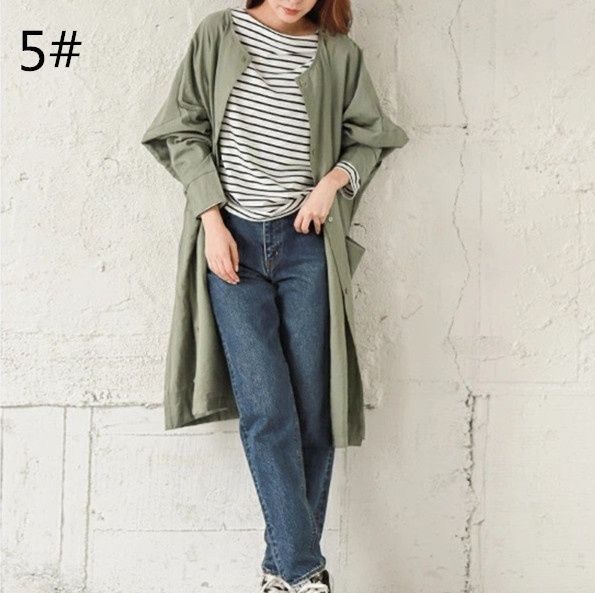 フォーマルカジュアル 通勤用ロング丈ライトコート 羽織り アウター レディース