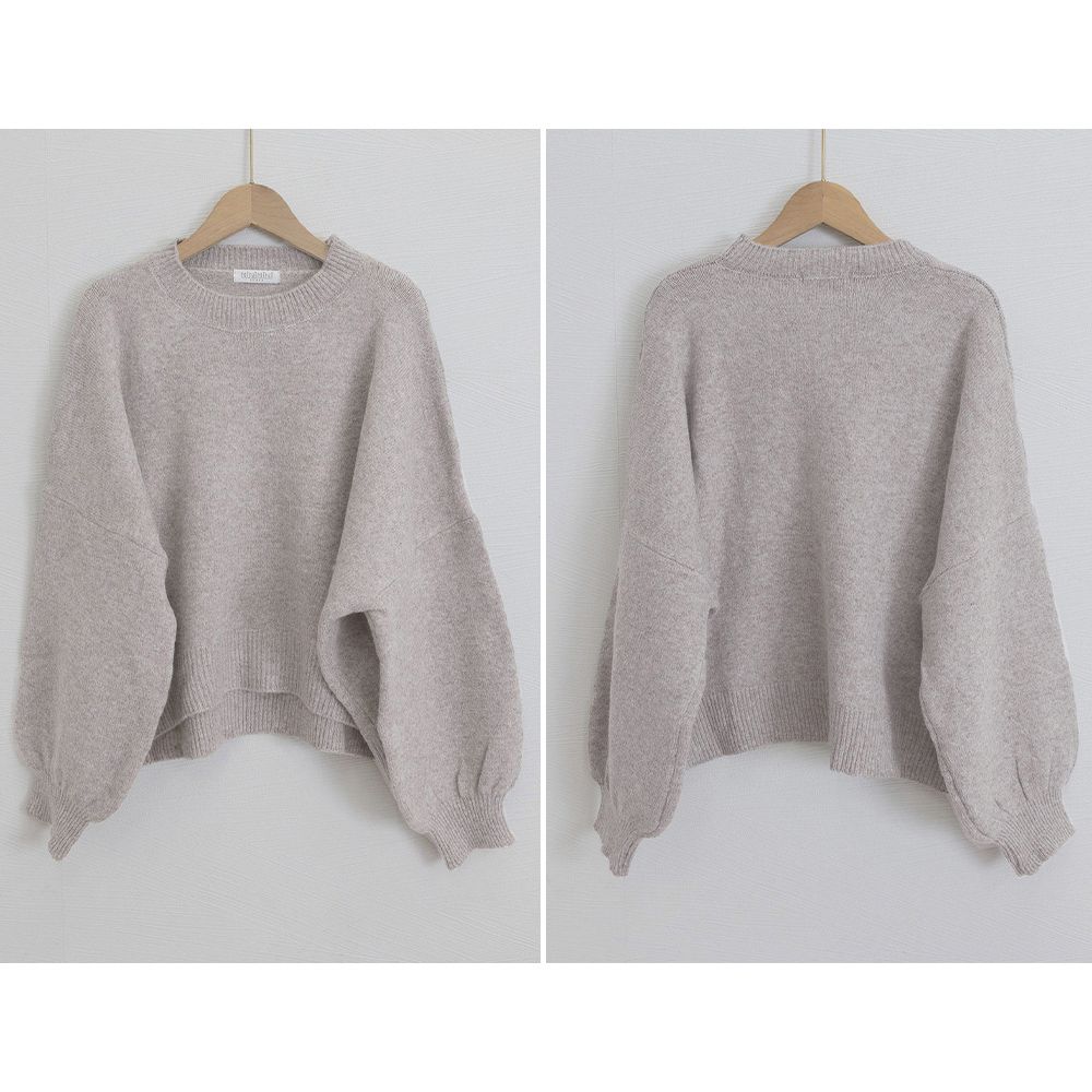 フォーマルカジュアル 参観日対応ゆったりコクーンニット秋冬